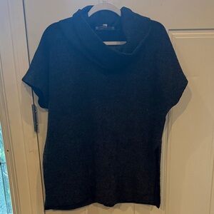 LOFT Charcoal Cowl Neck Sweater